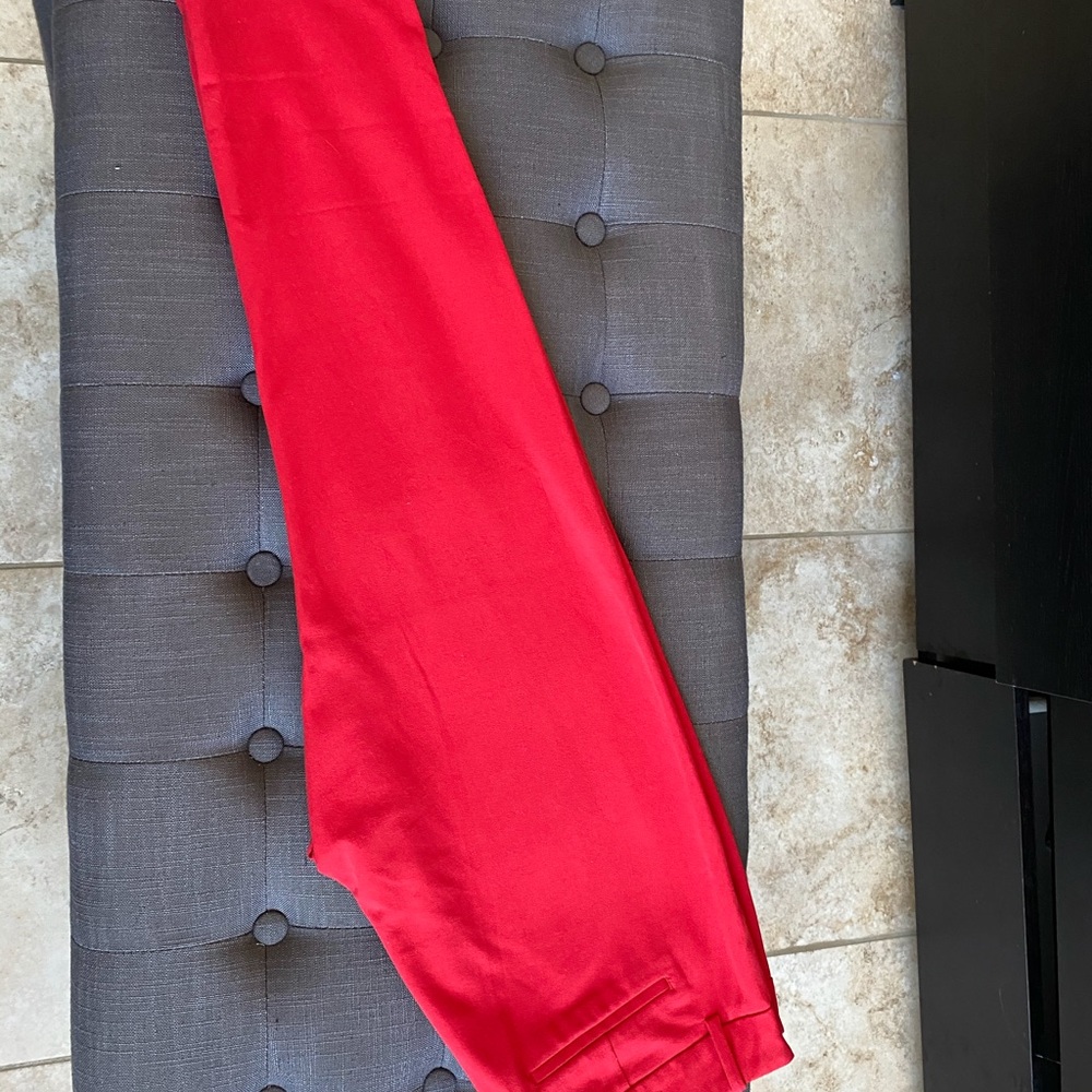 Cynthia Rowley Pia Ankle Pants Red - Picture 6 of 9